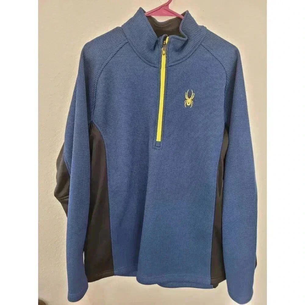 Spyder Sweater Mens Medium 1/4 Zip Jacket Thermal Pull Over Size XL #5